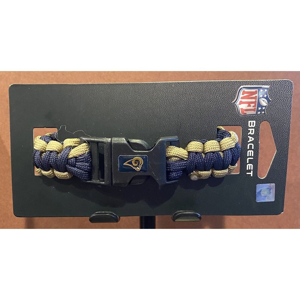 St. Louis‎ Rams  NFL Football Paracord Bracelet Team Colors Logo New
